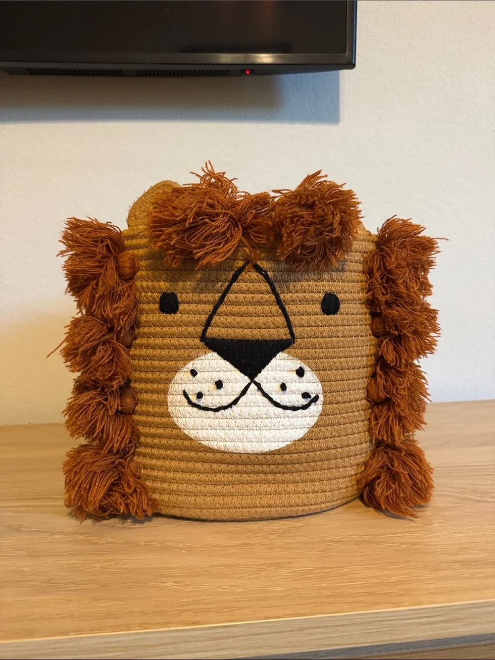Kids Lion Coiled Rope Basket by Pillowfort at Target - Decorative Toy Bin